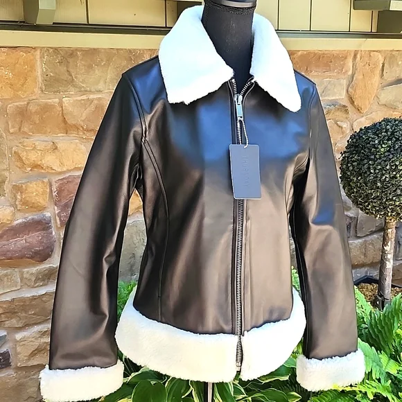 NWT THURSDAY BOOT CO. LAMBSKIN FLIGHT JACKET - Picture 13 of 14